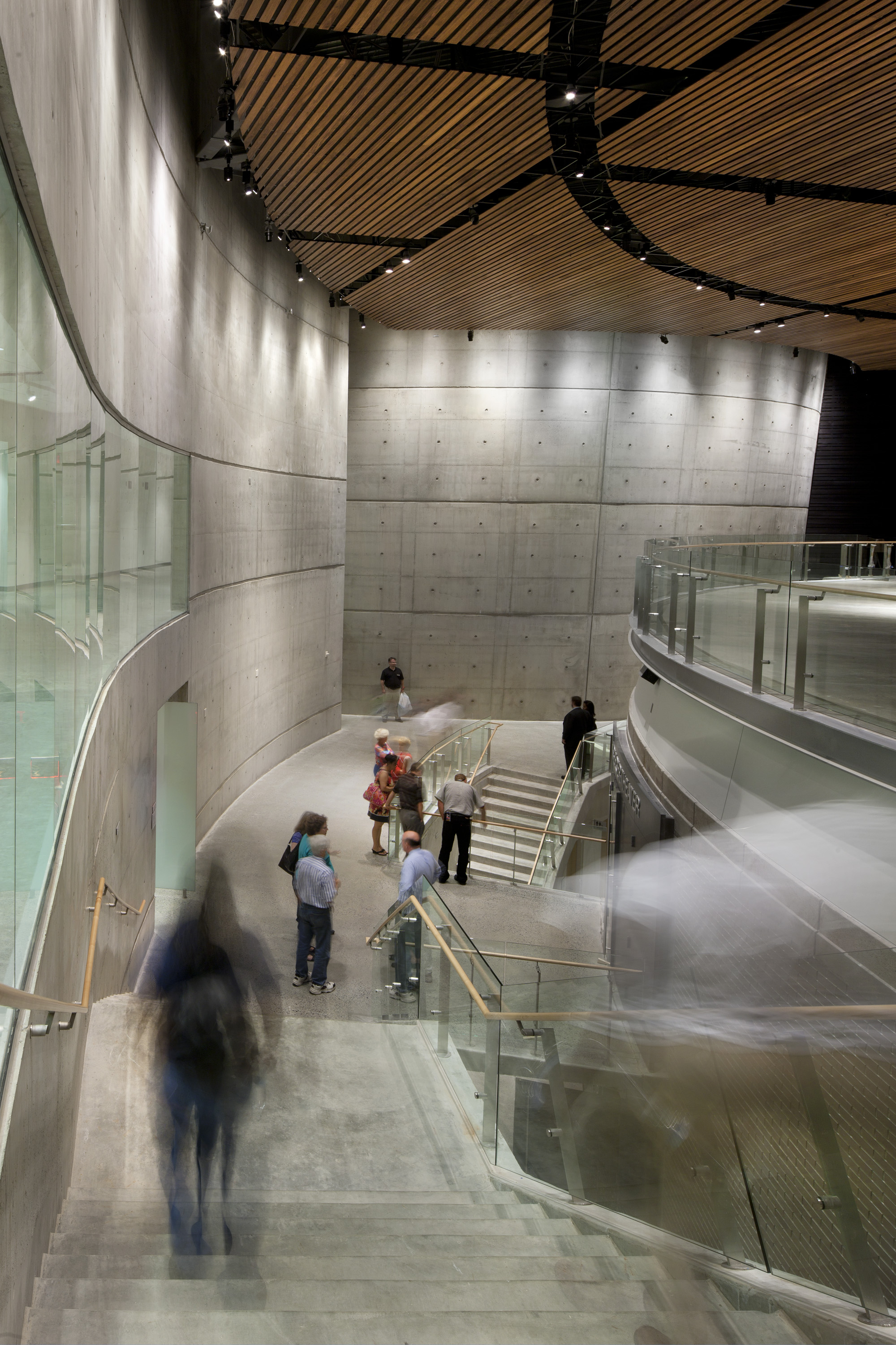 Lobby stairs at the Arena Stage