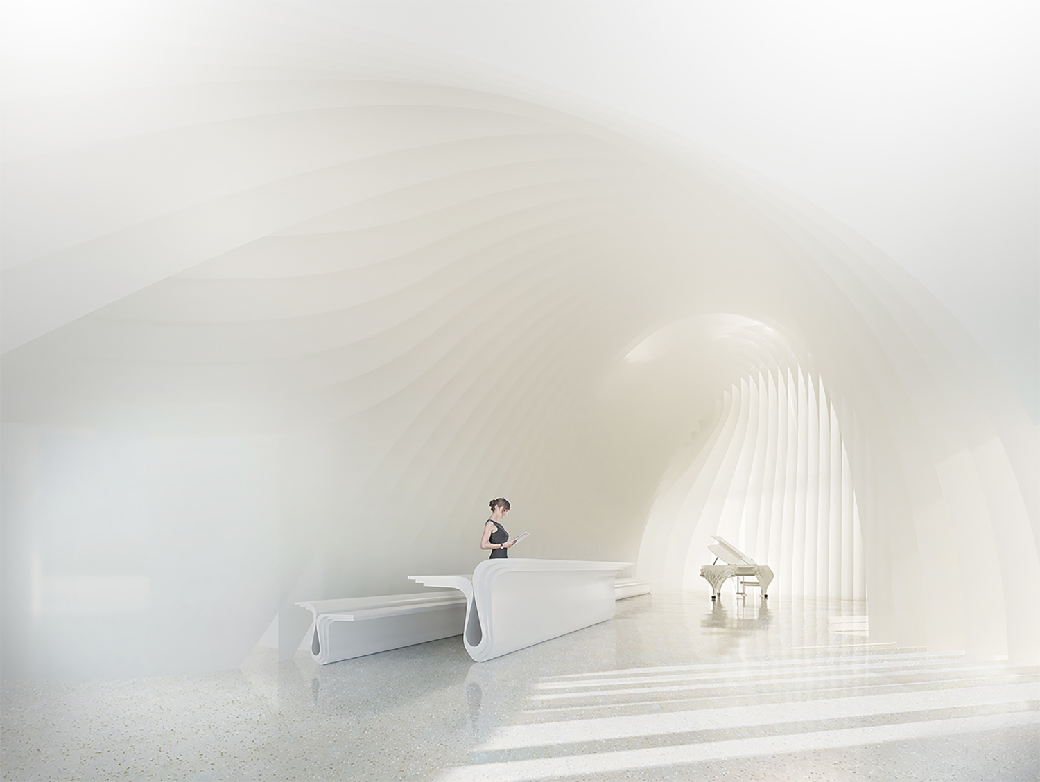 Interior view of entrance lobby