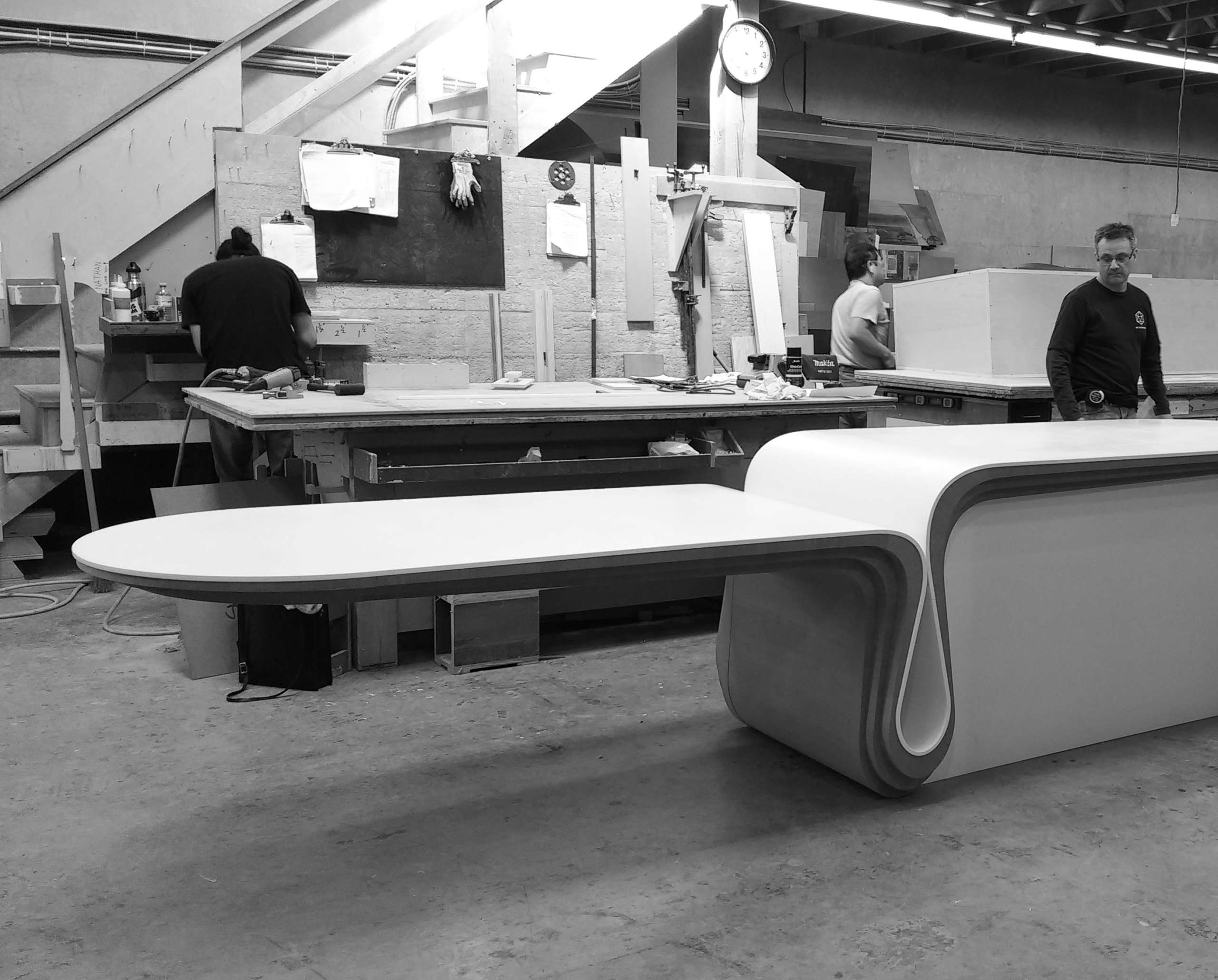 Construction of kitchen island