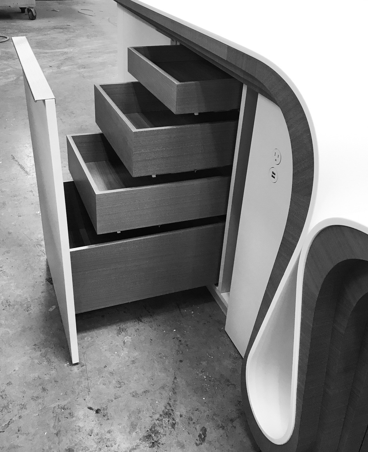 Construction of kitchen island