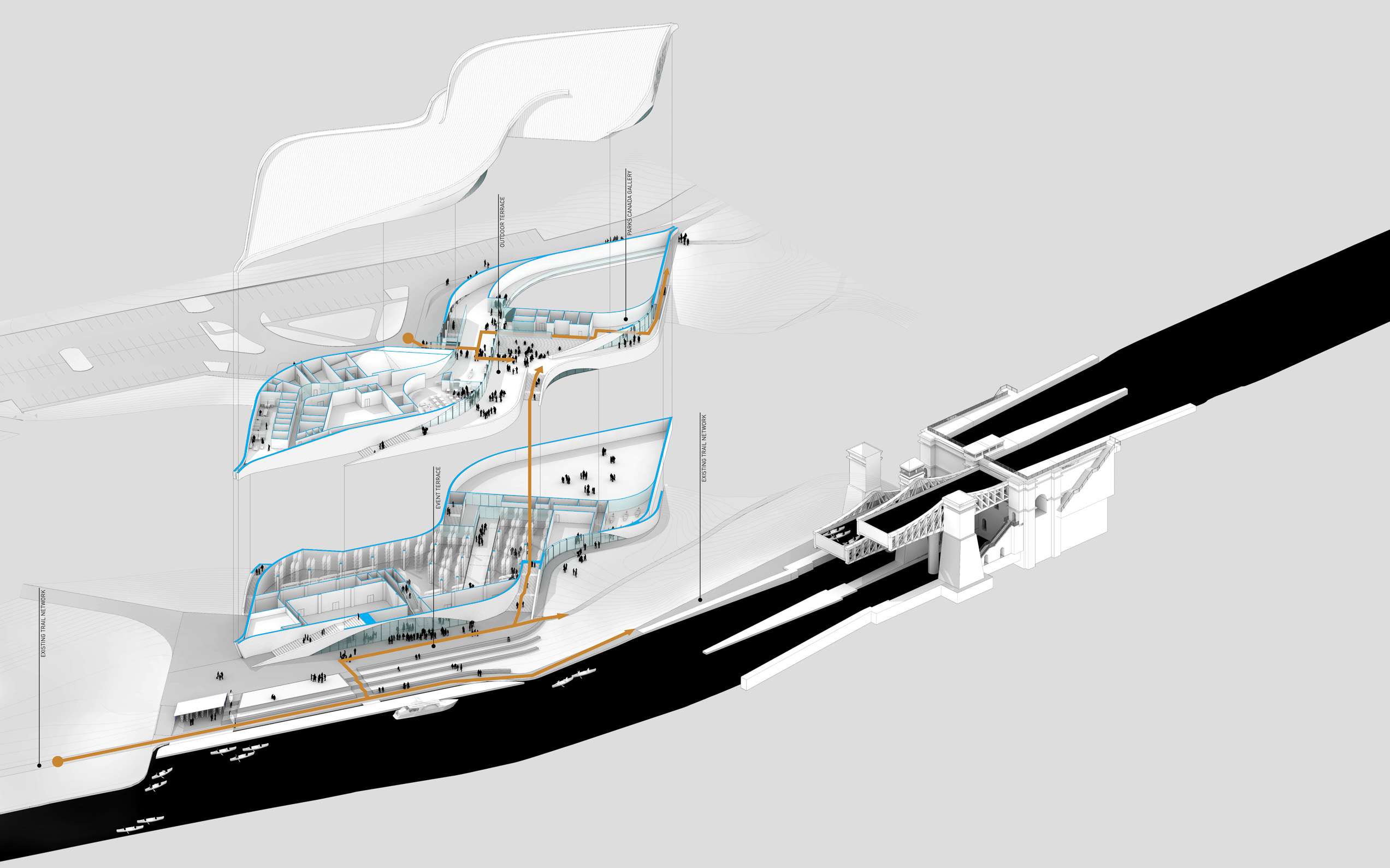 Perspective drawing of building