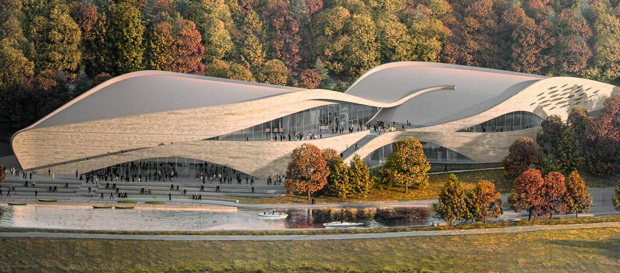 Exterior view of Canadian Canoe Museum