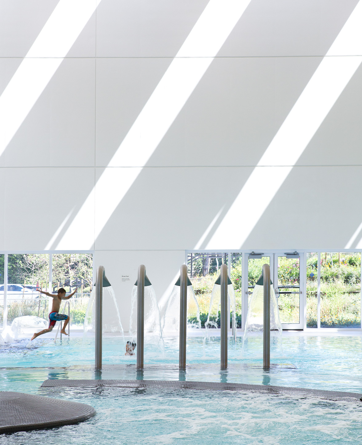 Interior of Guildford Aquatic Centre in Surrey, BC by Revery Architecture