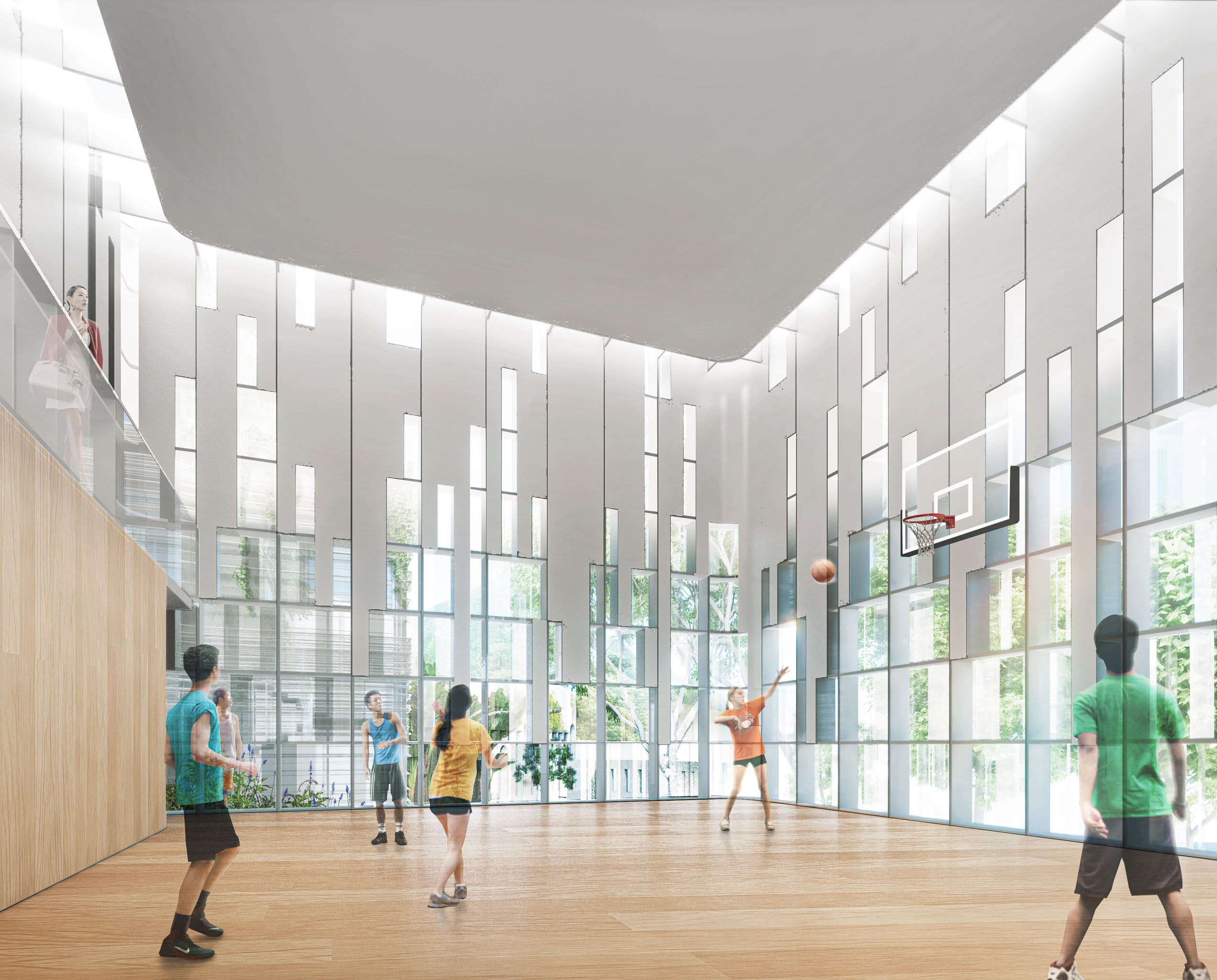 Interior view of gym