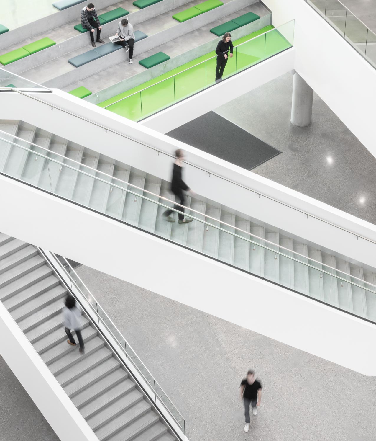 Interior atria at MacEwan University, Allard Hall