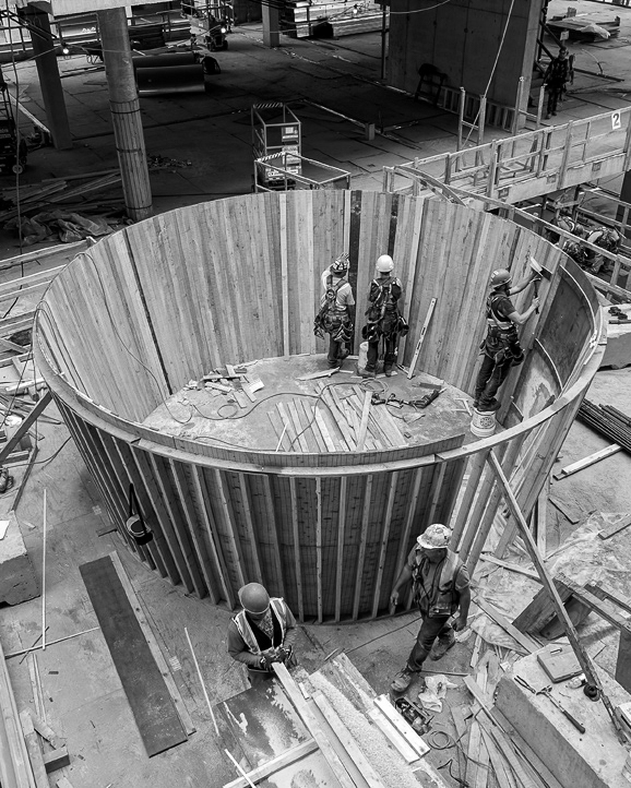 Construction of SFU Sustainable Energy Engineering Building in Surrey, BC by Revery Architecture