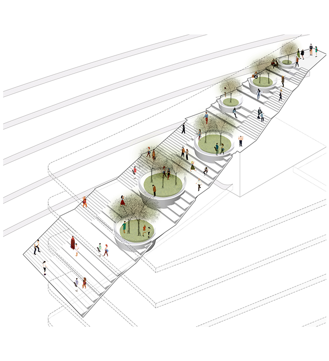 Interior atrium diagram