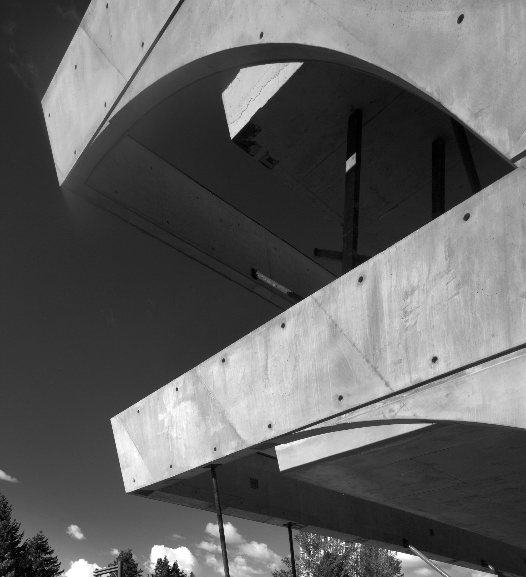 Close up of concrete exterior