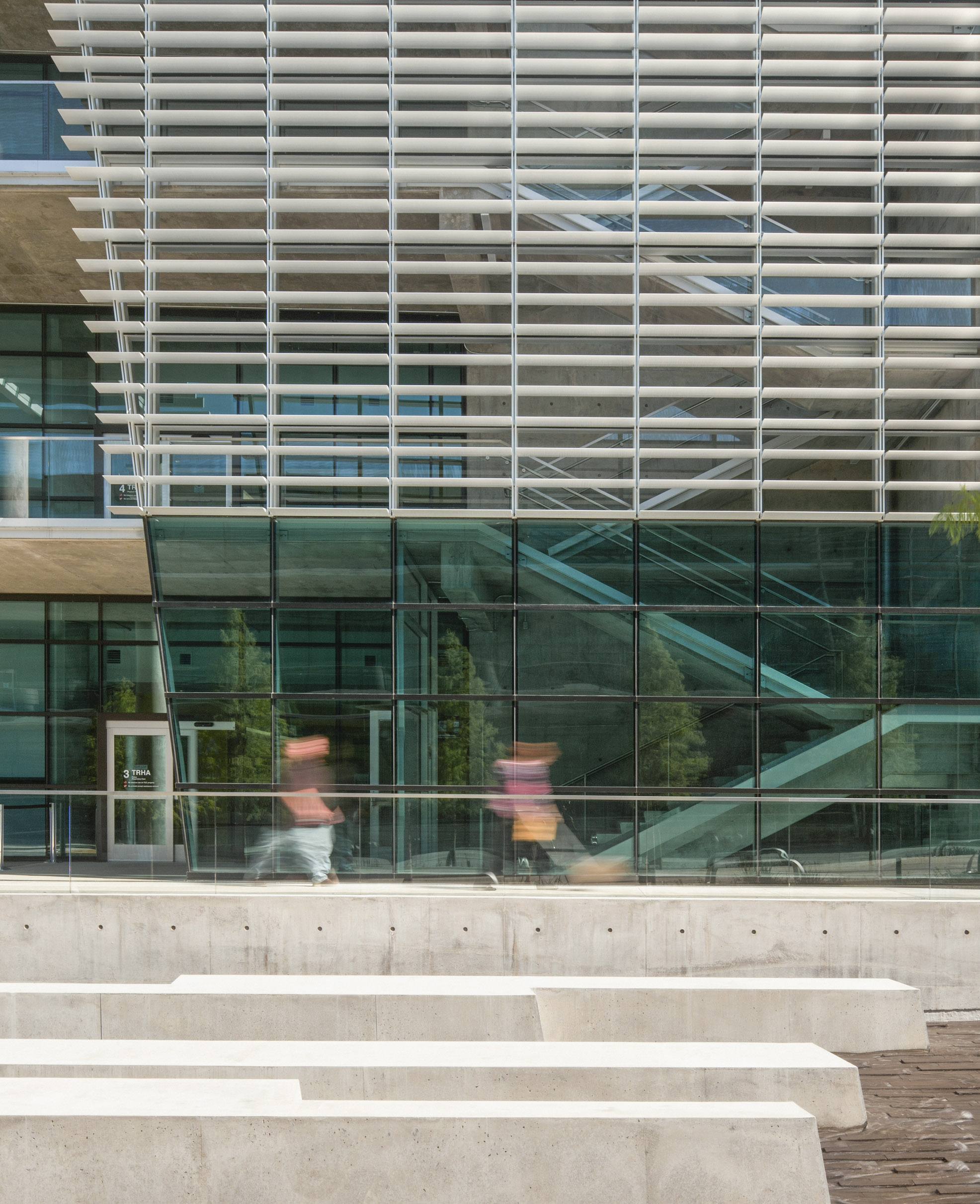 Facade and louvers at Tarrant County College
