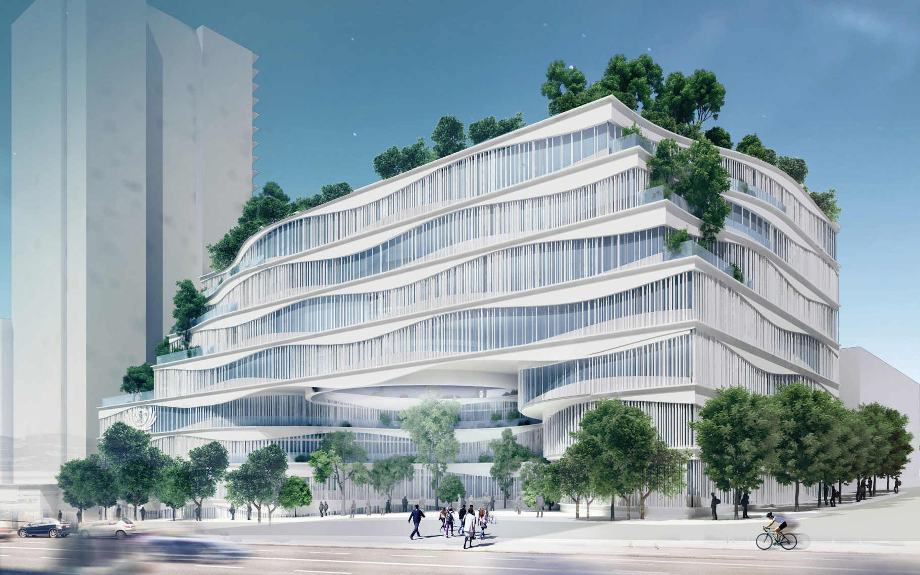 Exterior of the Tzu Chi Foundation by Revery Architecture