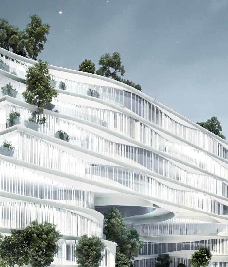 Exterior of Tzu Chi Foundation by Revery Architecture