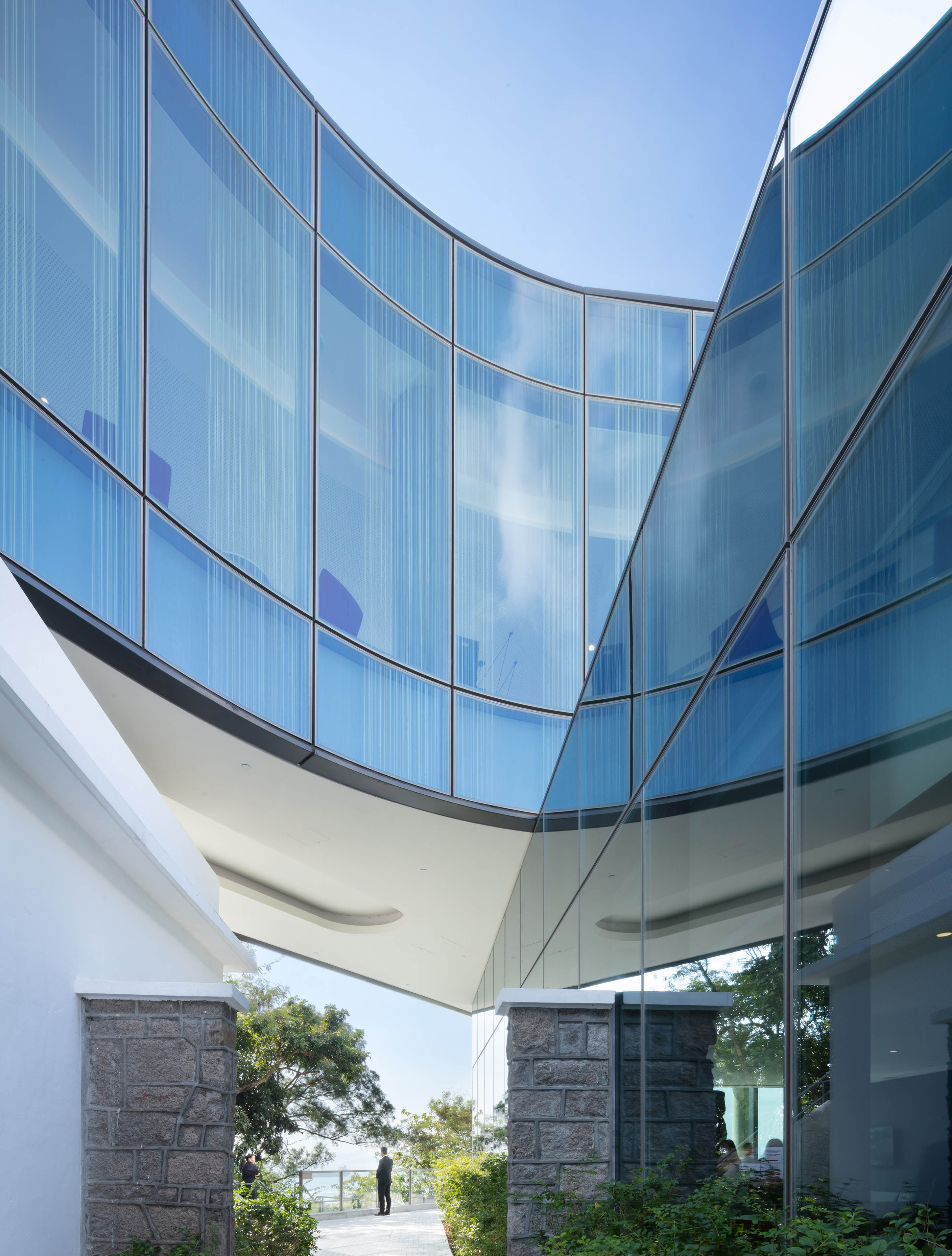 Glazed facade detail