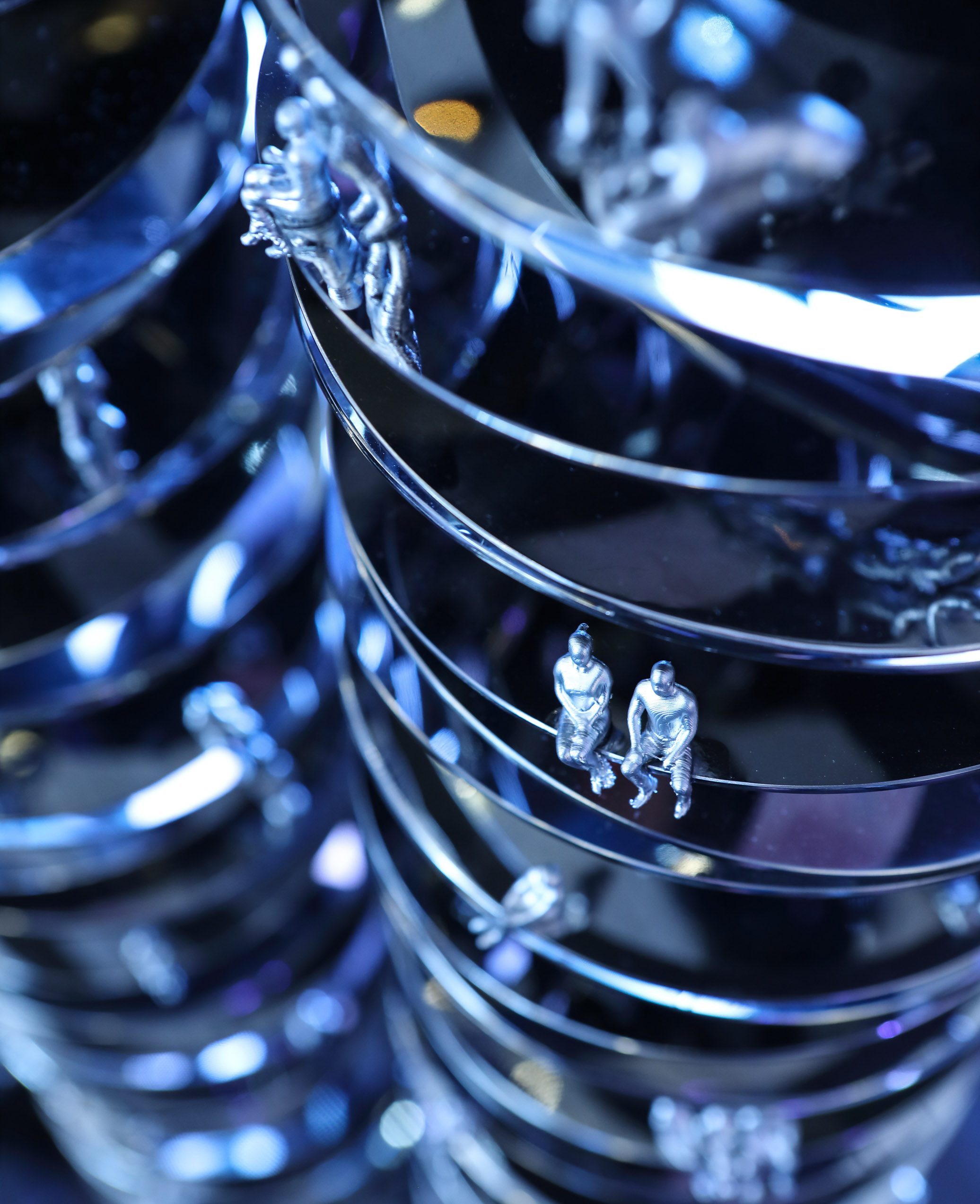 Close-up of Dreamers Sculpture by Revery Architecture