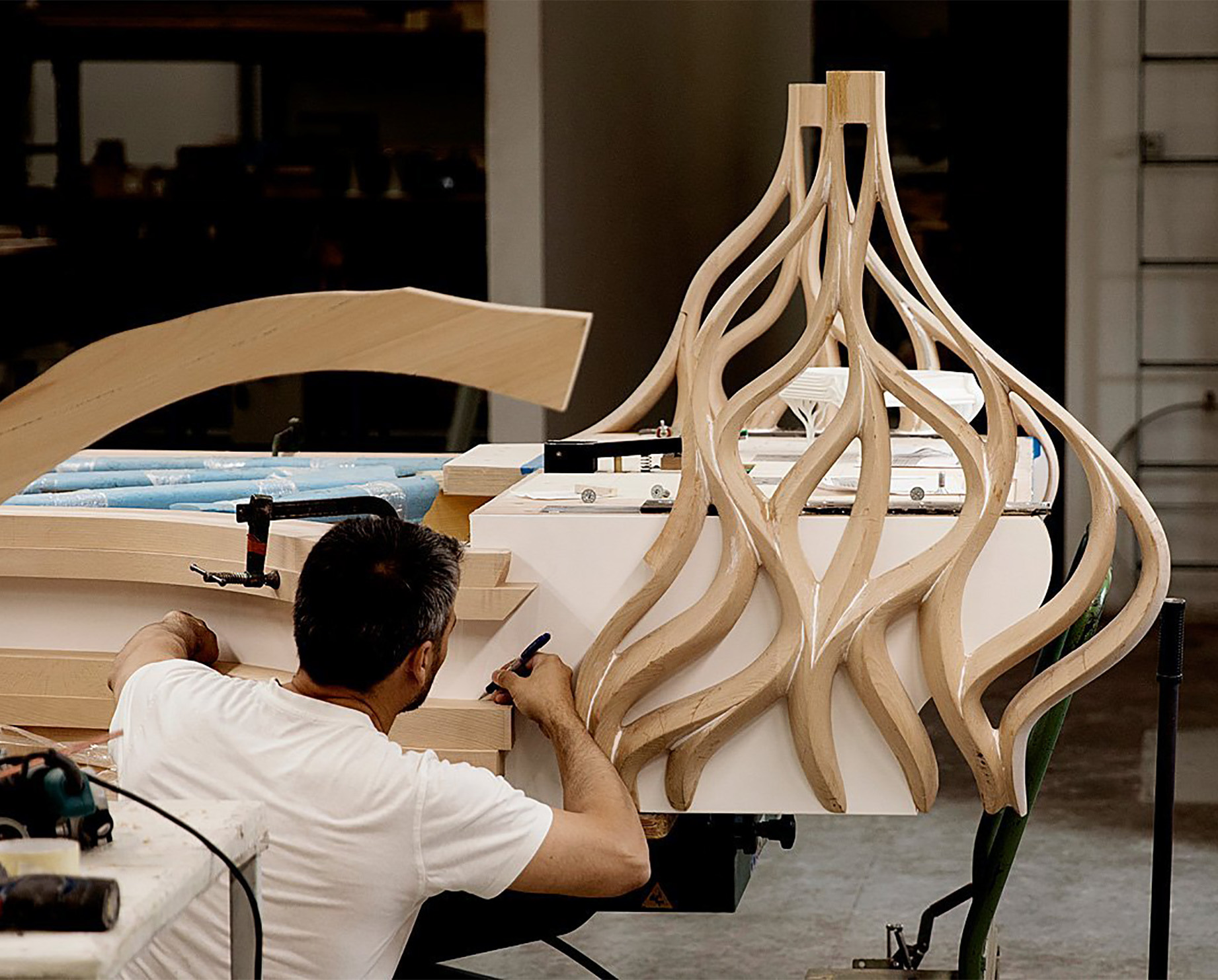 Hand-built piano by Fazioli