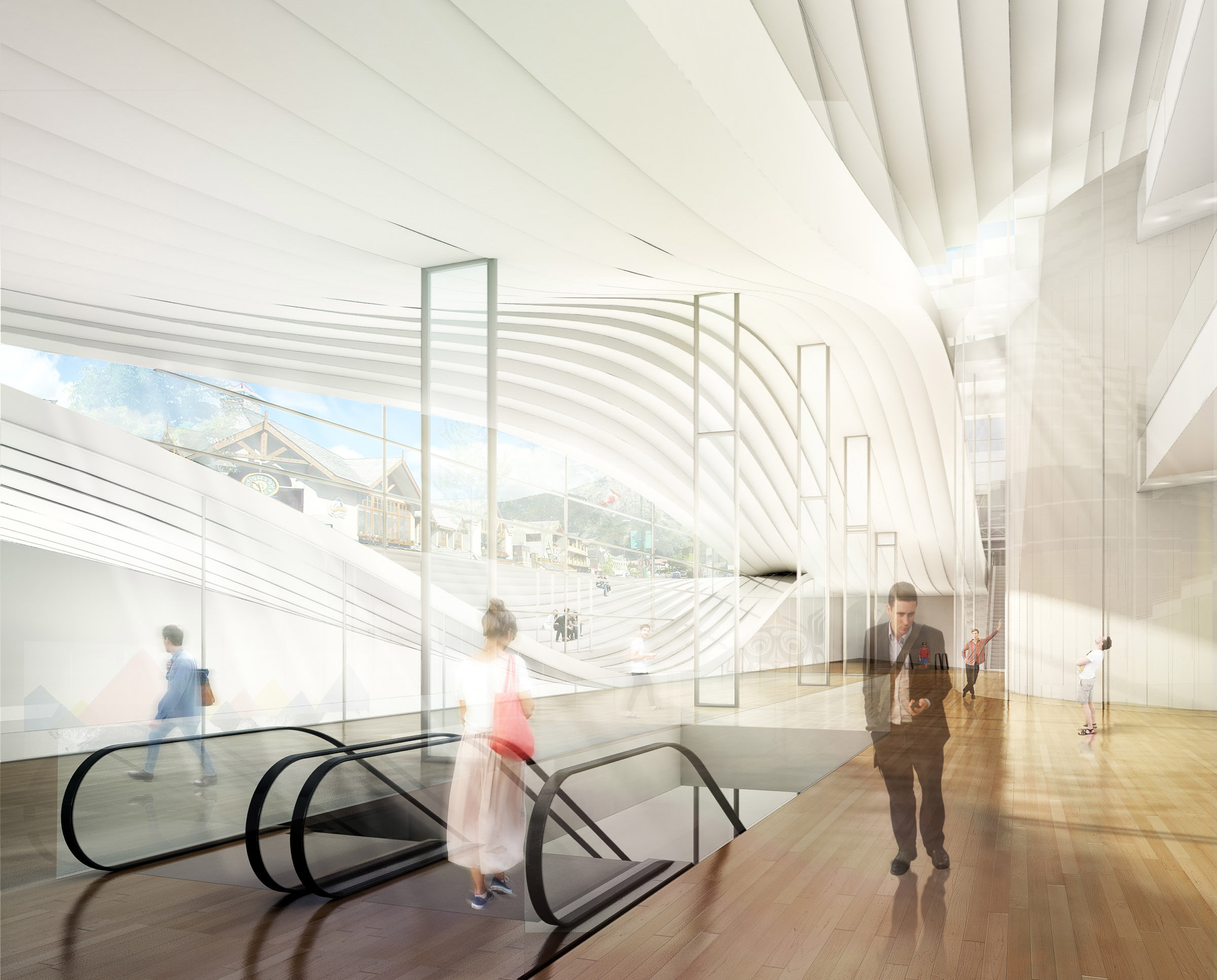 Interior of Banff Centre Campus Redevelopment in Banff, AB by Revery Architecture