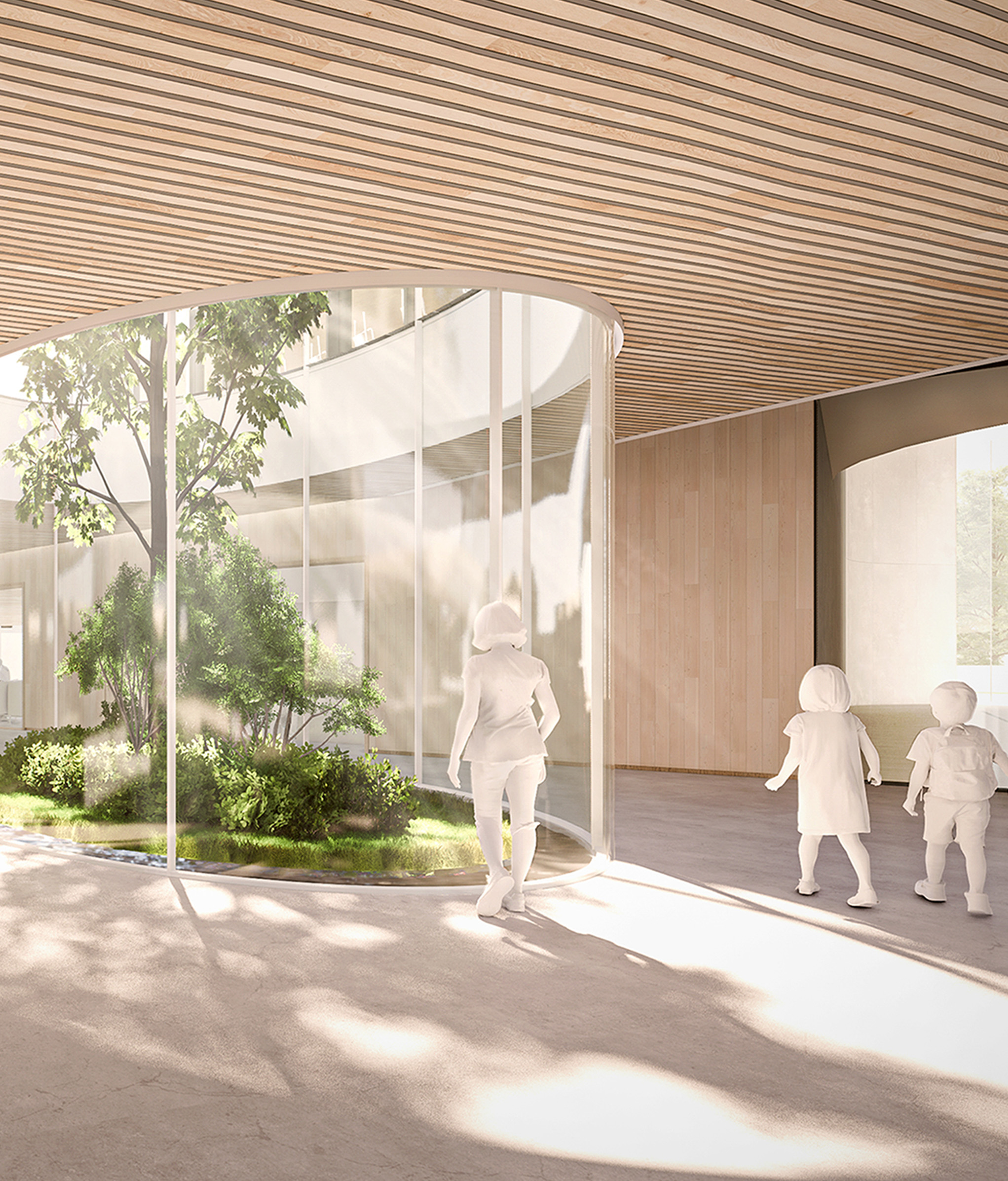 Confederation Park Community Centre by Revery Architecture - Lobby Garden, Burnaby, BC