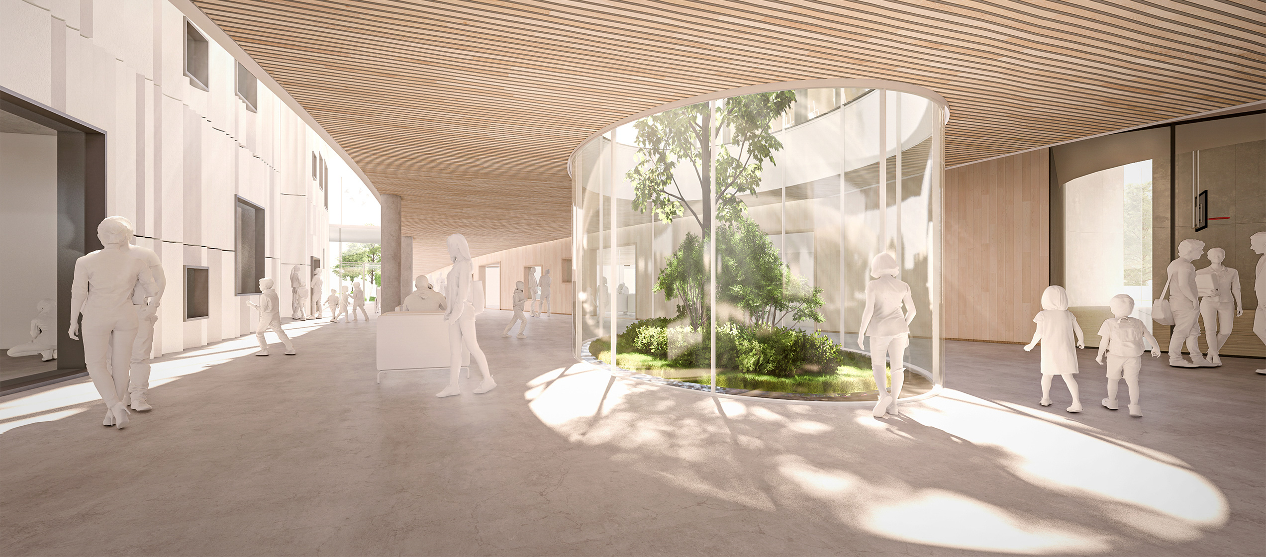 Confederation Park Community Centre by Revery Architecture - Lobby Garden, Burnaby, BC