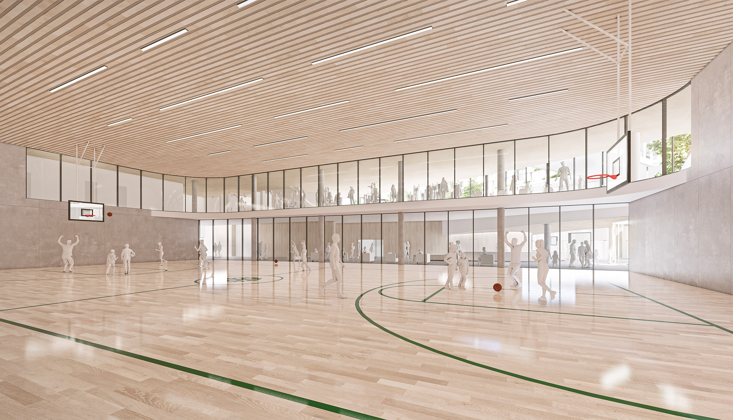 Confederation Park Community Centre by Revery Architecture - Gym, Burnaby, BC