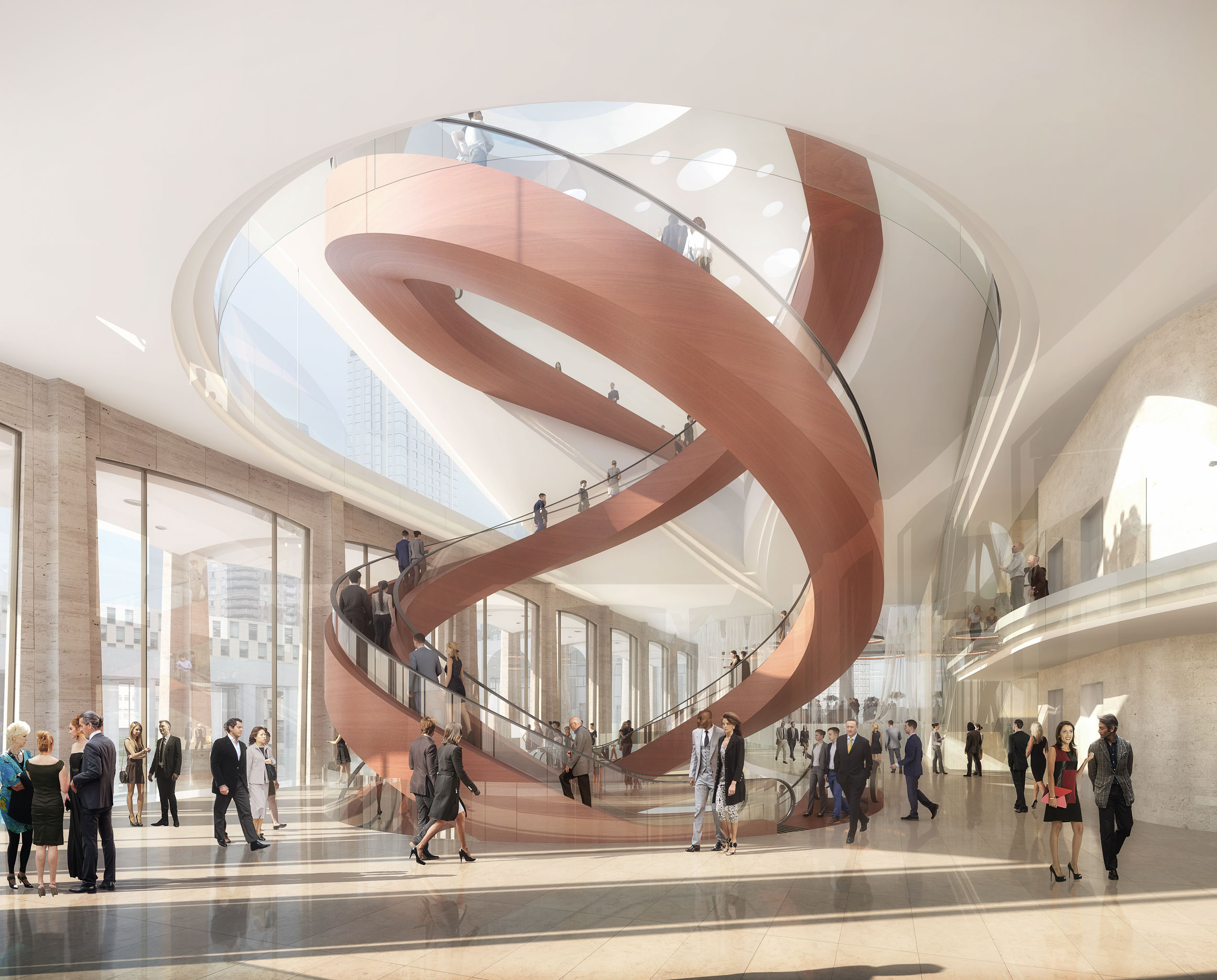 Interior stair at Lincoln Center in New York City by Revery Architecture