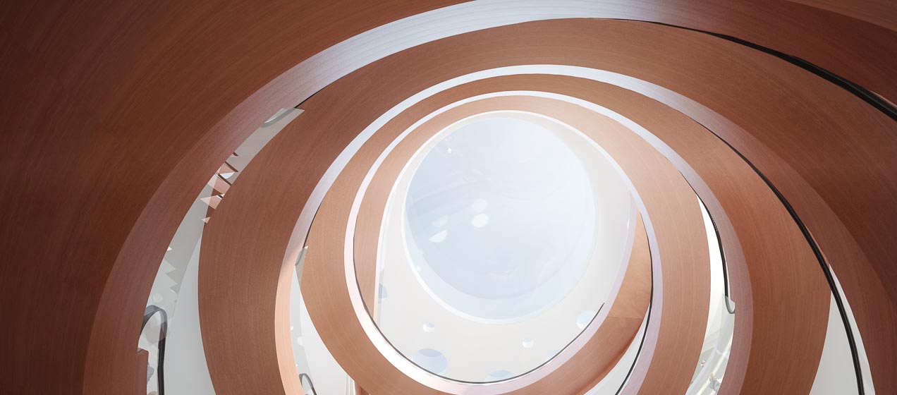 Interior stair at Lincoln Center in New York City