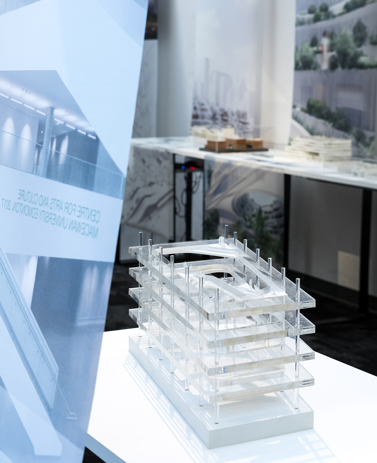 Scale model of MacEwan University, Allard Hall