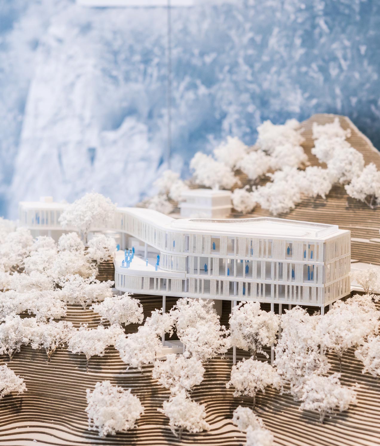 Scale model of University of Chicago Center at Revery Architecture Exhibition